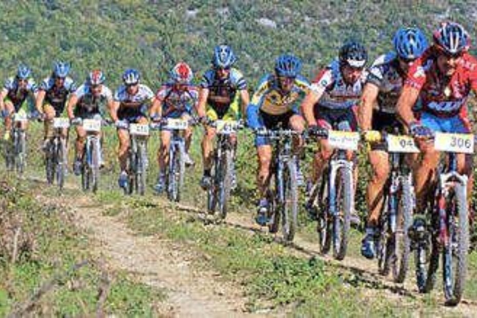 PELOTON ISTARSKIM MAKADAMOM - detalj s prošlogodišnjeg Istra MTB tartufi toura - Parenzana
