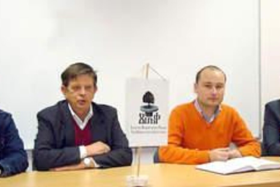 S konferencije za novinare IDF-a i HNS-a: Vladimir Gašparini, Feručo Radić, Željko Bubičić i Katarina Užila