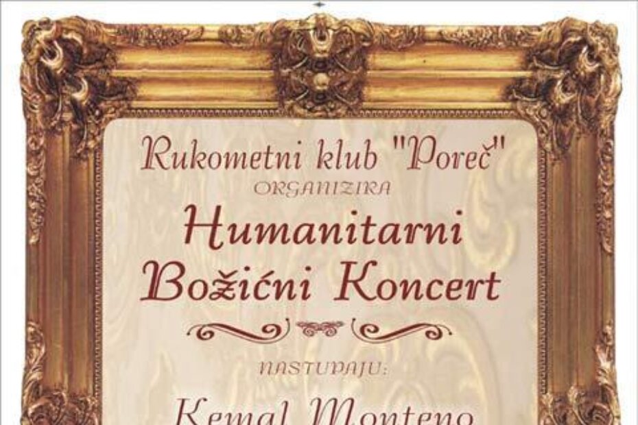 Plakat za Božićni koncert kojeg od jučer možete vidjeti na najfrekventnijim mjestima u Poreču