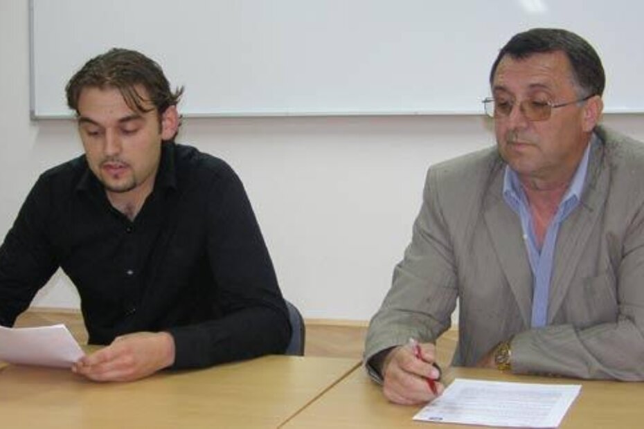 Sascha Smolčić i Srećko Butorac na tiskovnoj konferenciji