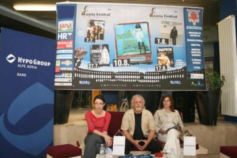 S konferencije za novinare Histria Festivala: Renata Garić, Bashkim Shehu i Radmila Orbanić Malić