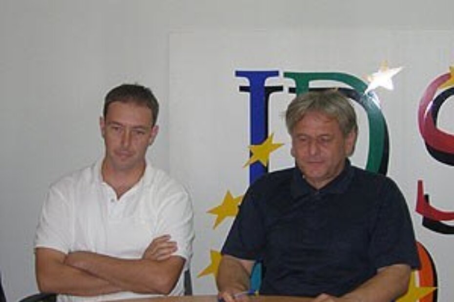 Robert Velenik i Edo Kos na jučerašnjoj pressici