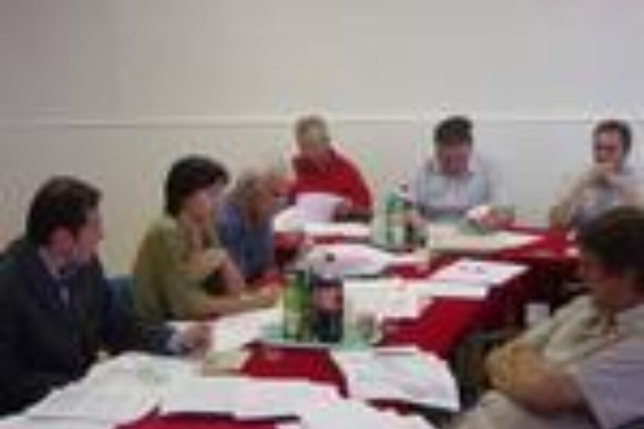 Članovi poglavarstva, predsjednik vijeća Matukina, Vlasta Gortan i Slobodan Vugrinec.