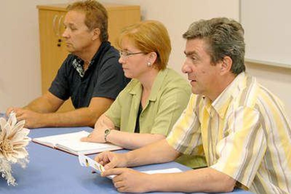 Sergio Pavat, Graciela Jelić i Denis Žužić na jučerašnjoj presici