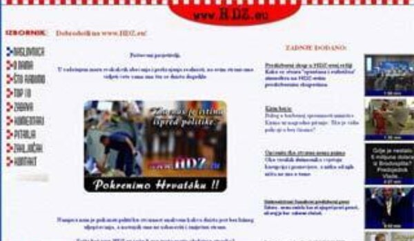 WWW.HDZ.EU - zafrkancija ili novi internetski front predizborne borbe?