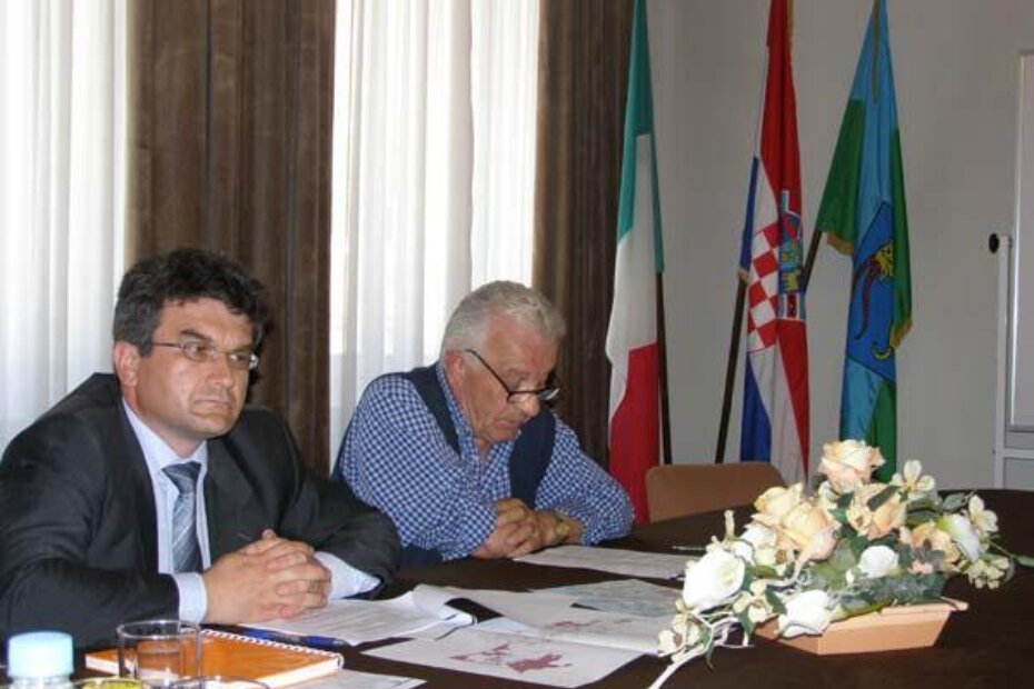 Gradonačelnik Štifanić i Oreste Cossetto na jednoj ranijoj tiskovnoj konferenciji