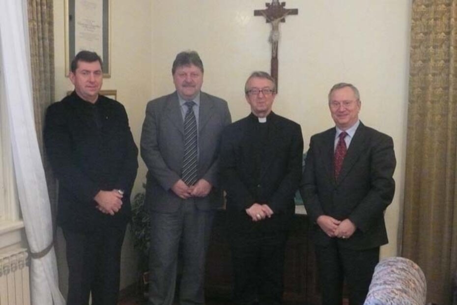 Velečasni Zohil, načelnik Štifanić, biskup Milovan i predsjednik Općinskog vijeća Matukina.