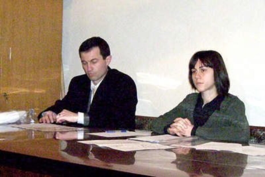 Aleksandar Tidić, član Vijeća MO-a Baderna, i Irena Burba