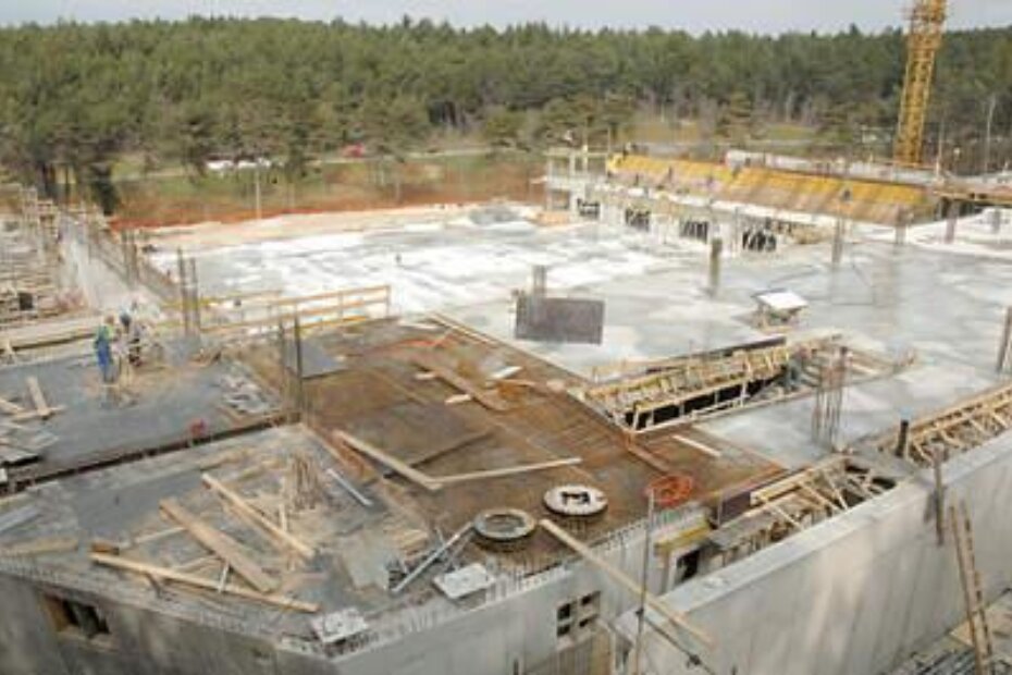 Gradilište sportske dvorane - najveća porečka investicija