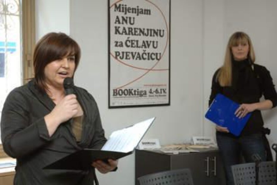 Irides Zović i Matea Radolović iz Gradske knjižnice