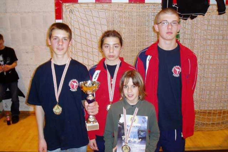 Antonio Soleša, Renata Gazibarić, Valentin Gazibarić i Paula Turković, osvajači medalja na turniru u Zagrebu
