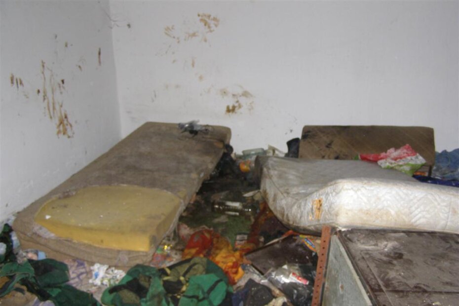 Improvizirani ležaj na kojem je pronađeno beživotno tijelo skitnice