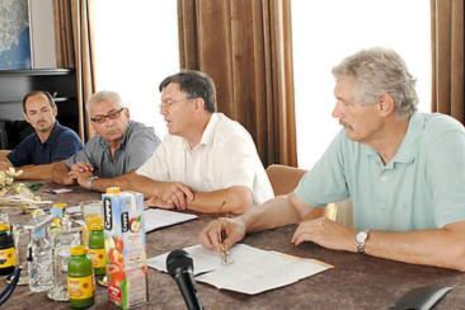 Predsjedništvo porečkog UDVDR-a: Drago Baćac, Mirko Buić, Miro Sošić i Drago Dika