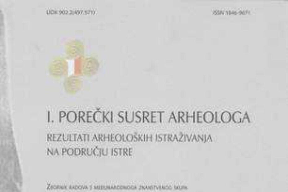 Naslovnica zbornika radova s 1. porečkih susreta arheologa