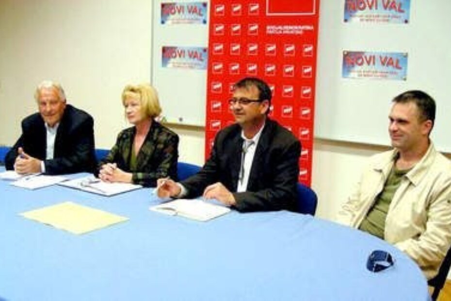 SDP i Novi val u koaliciji - Francesco Žužić, Nadija Čugalj, Željko Bošnjak i Elvis Prenc