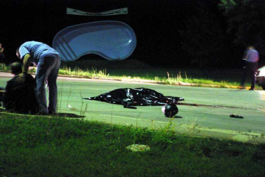 Mrtvo tijelo preminulog motocikliste