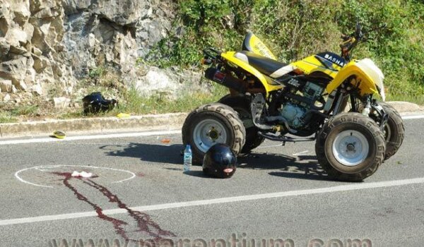 Tarska Vala: pali sa quada, vozač licem udario u stijenu