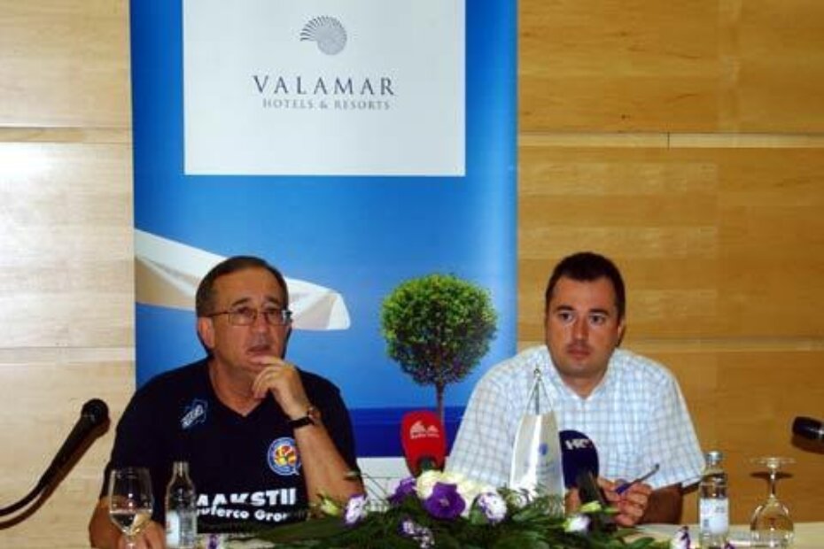 Lino Červar i Roland Fable na tiskovnoj konferenciji u Poreču