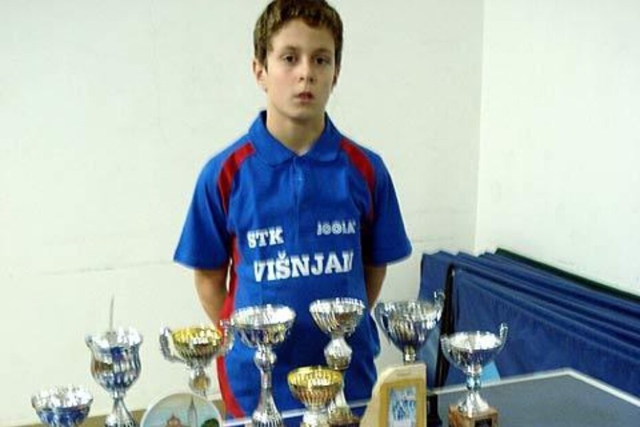 Davide Dekleva, perspektivni mladi istarski stolnotenisač