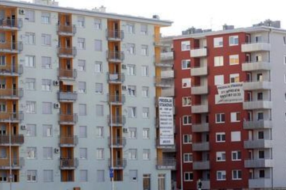 Na tržištu nekretnina mnogo je neprodanih stanova