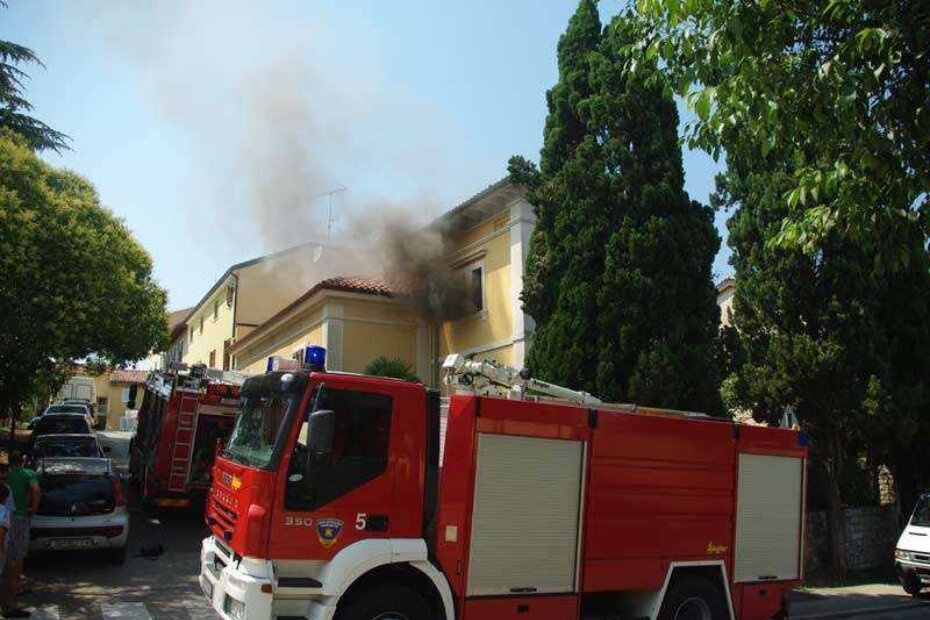 Požar je izbio na katu zgrade u kojoj se nalazi trafostanica