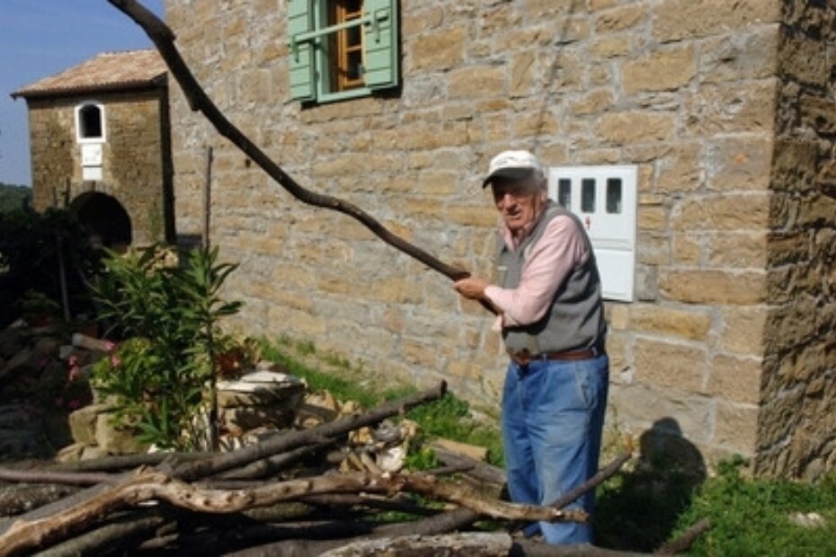 Mario Bubola pokazuje kako je Giuliano mahao i prijetio granom u jednom od svojih brojnih ispada