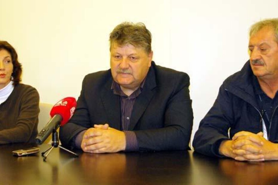 Natalija Vugrinec, Franko Štifanić i Slaven Brajković na tiskovnoj konferenciji