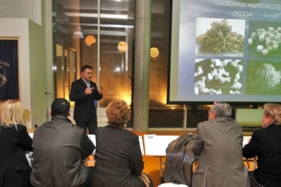 Izlaganje Mileta Oreškovića, voditelja odsjeka kriminaliteta droga PU Istarske (S. R.)