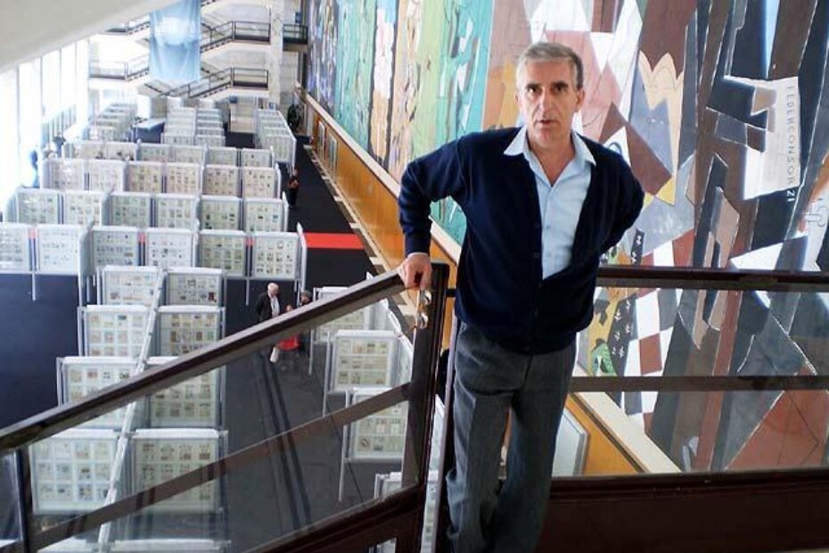 Slavoljub Katančević na izložbi u Rimu 2009. godine