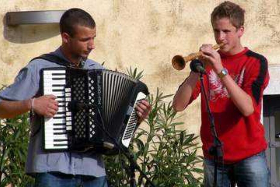 Toni Puh i Ivan Vorić na manifestaciji Supci pud mavricun (A. DAGOSTIN)