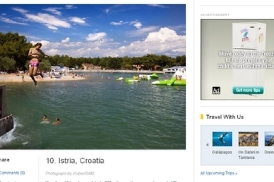 Iako su se u opisima destinacije orijentirali na jug Istre, za popratnu fotografiju stavili su plažu u Umagu