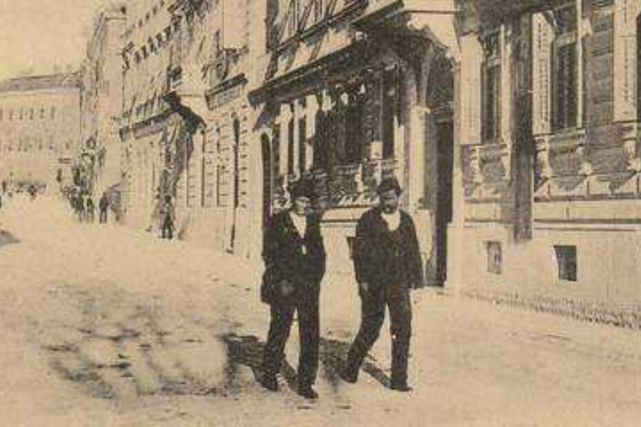 Puležani oko 1900-te na jednoj od razglednica iz drezdenske naklade