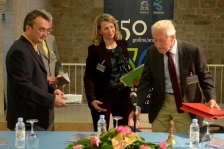 Maurizio Levak, Elena Uljančić-Vekić i Giuseppe de Vergottini (M. MIJOŠEK)