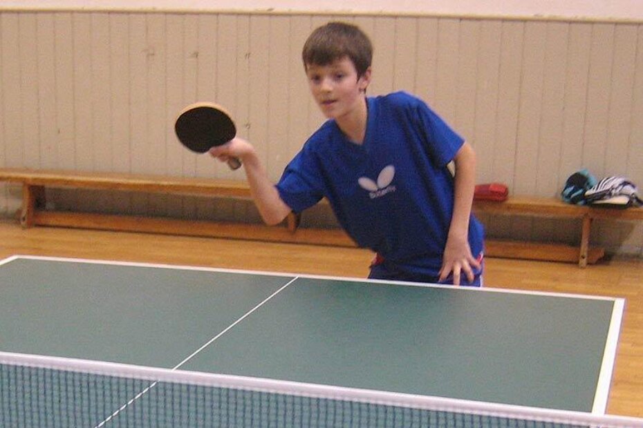 Marino Augustinović, mladi stolnotenisač iz Žbandaja
