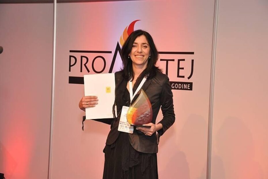 Gordana Fabris, dobitnica nagrade Prometej 2011