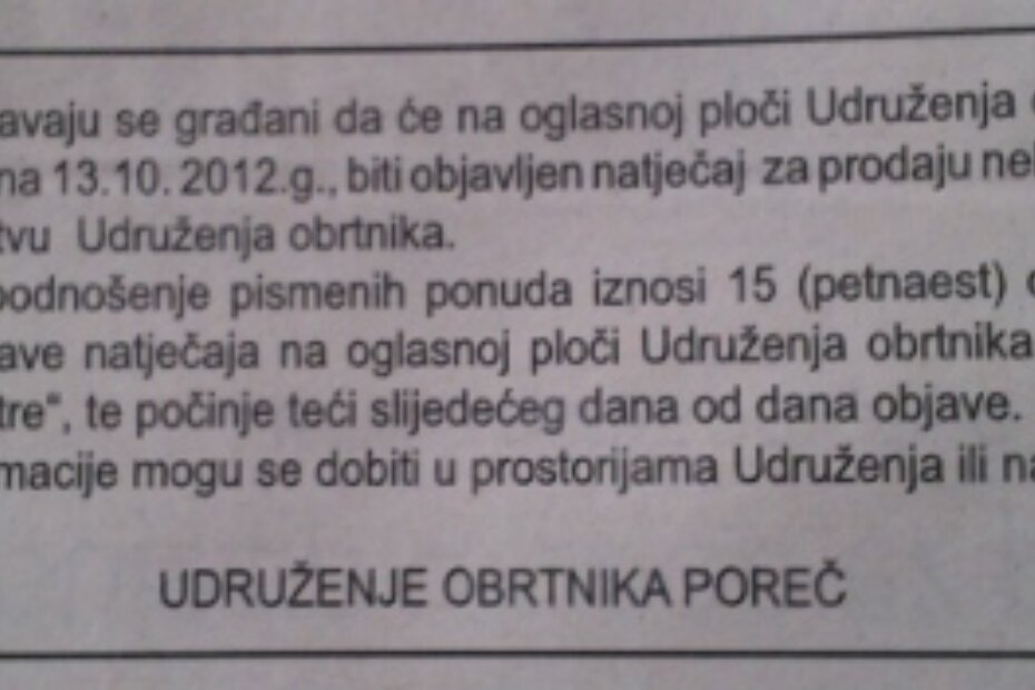 Oglas u dnevnom tisku