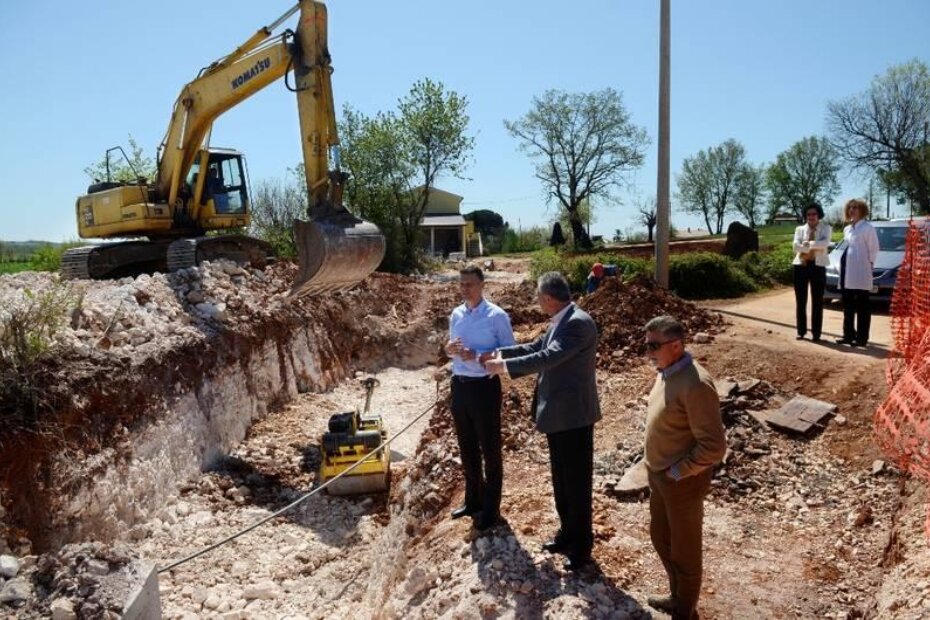 Valter Flego sa načelnikom Općine Kaštelir Labinci Eniom Jugovcem