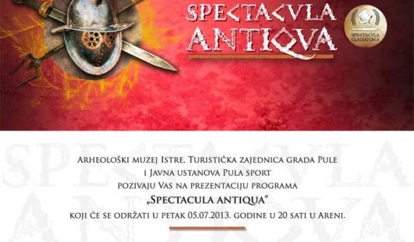 Prezentacija programa "Spectacula Antiqua"