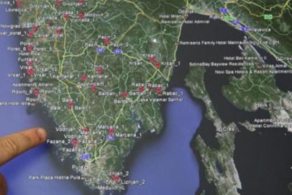 Lokacije po Istri za bežični pristup internetu IRTA-e (M. ANGELINI)