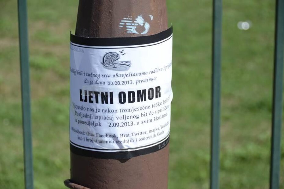 Posljednji pozdrav ljetnom odmoru