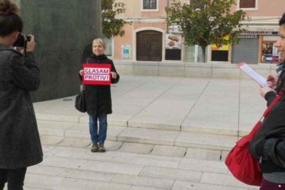S današnjeg fotkanja u sklopu kampanje 'Jednakost' u Poreču (D. BLAŠKO)