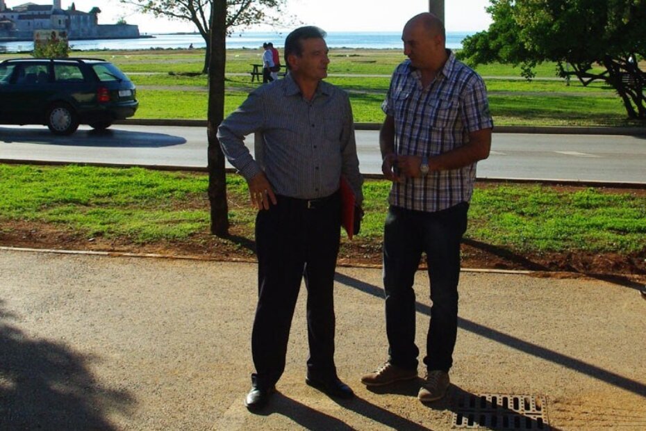 Povjerenik SDP-a za Poreč Petar Radetić i Darko Saftić