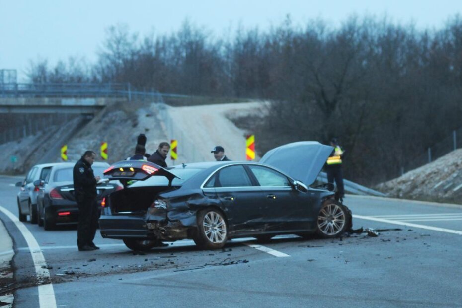 Očevid nesreće kod čvora Žminj (D. ŠTIFANIĆ)