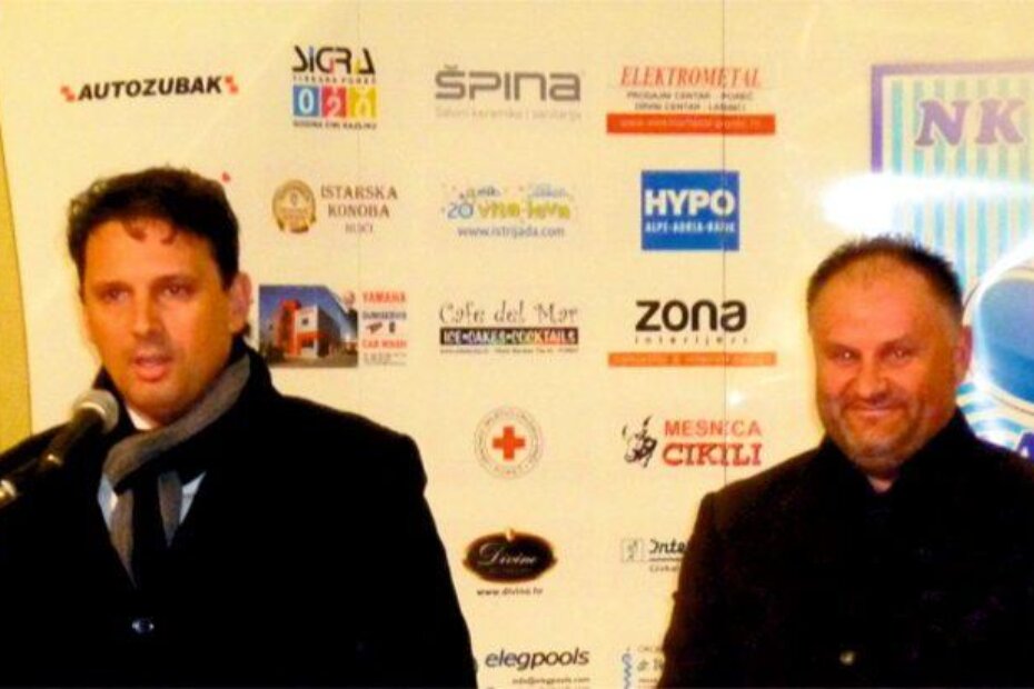 Ronald Žužić i Božo Legović, predsjednik i potpredsjednik uprave NK Jadrana