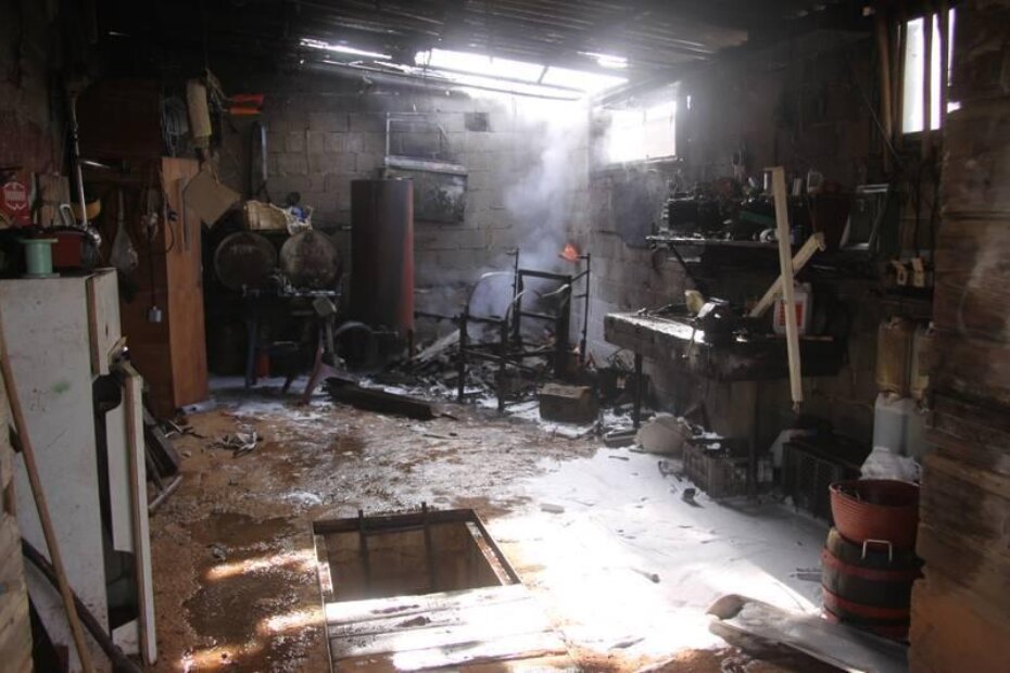 U požaru je izgorio dio priručne radionice