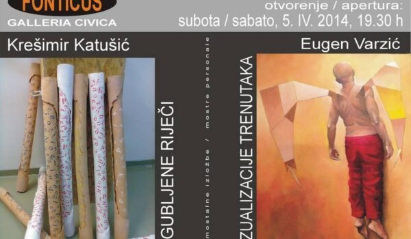 Samostalne izložbe Eugena Varzića i Krešimira Katušića u grožnjanskoj galeriji Fonticus