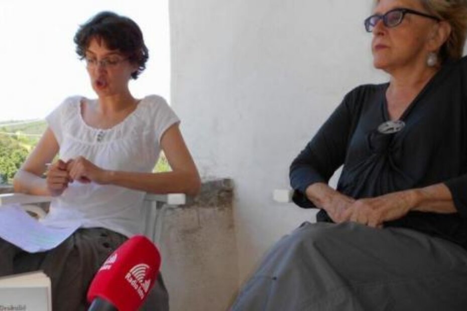 Marija Ott Franolić i Slavenka Drakulić u pazinskoj Kući za pisce (D. ŠIŠOVIĆ)