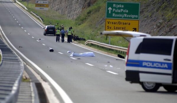 Poginuo motociklist, Istarski ipsilon zatvoren između čvorova Bonaci i Medaki