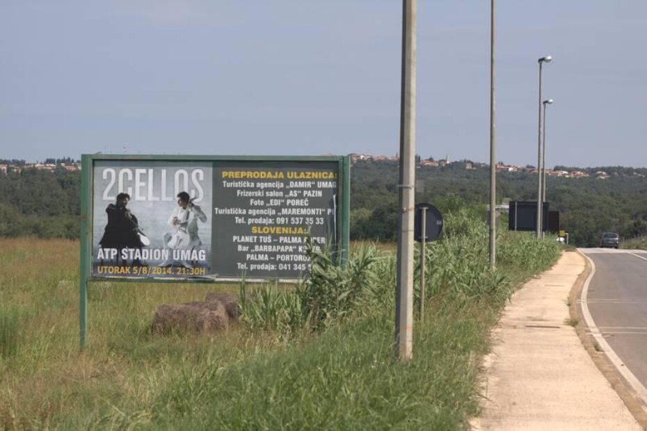 Jumbo plakat kod Stancije Bašarinka