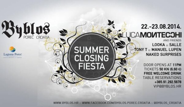 U Byblosu dvodnevni spektakl Summer Closing Fiesta